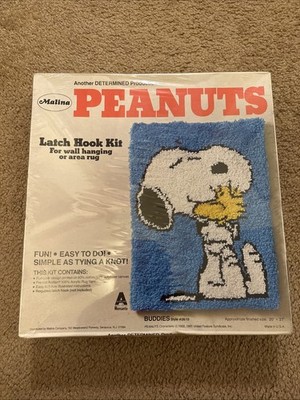Peanuts Snoopy Woodstock BUDDIES #26/13 Latch Hook Rug Kit by Malina BNIB