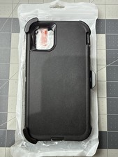 Heavy Duty Case w Belt Clip for iPhone 11 Rugged Shockproof Black Cover