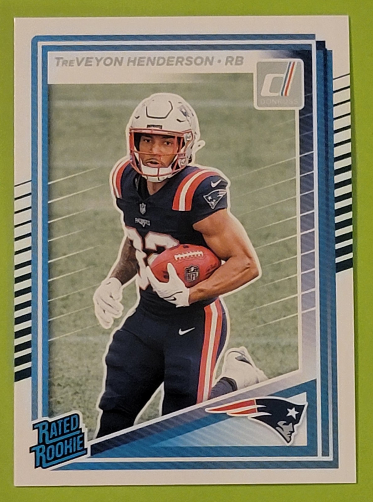 2025 Panini Donruss - Rated Rookie TreVeyon Henderson #332 (RC) - Patriots 
