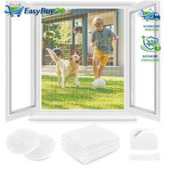 Fliegengitter Fenster 110X130Cm Verdicktes Netz Insektenschutz Ohne Bohren 2