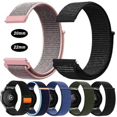 Sport Nylon Armband für Samsung Galaxy Watch 4 5 6 7 FE Classic 40-44-45-47mm