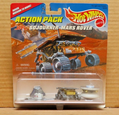 Hot Wheels Action Pack JPL Sojourner Mars Rover #16145 Circa 1996 Mission Mattel