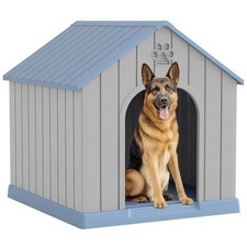 Fancyango Large Dog House Outdoor Indoor for Medium Large Dogs, Sturdy Plastic