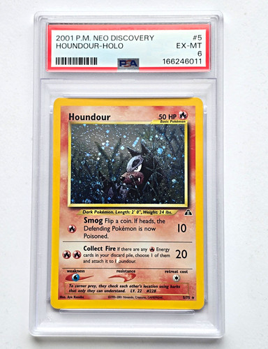 Houndour (Unlimited) graded PSA 6 for sale on eBay