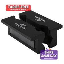 Billet Specialties 77906, Vise Jaw Inserts Billet Aluminum Black Performance Par