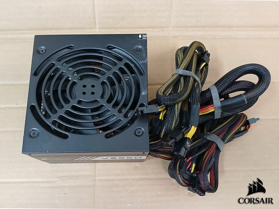 ALIMENTATION PC ATX CORSAIR VS550 W CP-9020171 / 75-003436 TESTÉE OK + CABLE - Photo 3/3
