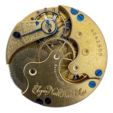 Antique 6s 1892 Elgin 7 Jewel Mechanical Hunter Pocket Watch Movement 117 USA