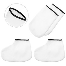 2 Pairs Skin Care Paraffin Wax Gloves Thickened Heat Preservation Gloves for Spa