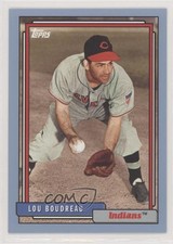 2017 Topps Archives 1992 Light Blue 31/75 Lou Boudreau #232 HOF 1u6