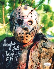 Douglas Tait signed 8x10 Photo Jason Voorhees Freddy vs Jason