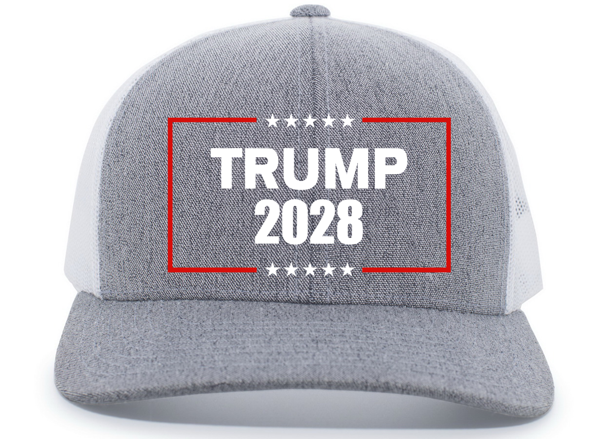 Patriot Pride Men's Trump 2028 Stars Embroidered Snapback Trucker