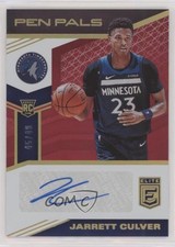 2019-20 Donruss Elite Pen Pals Red 45/49 Jarrett Culver #PP-JCV Auto uk2
