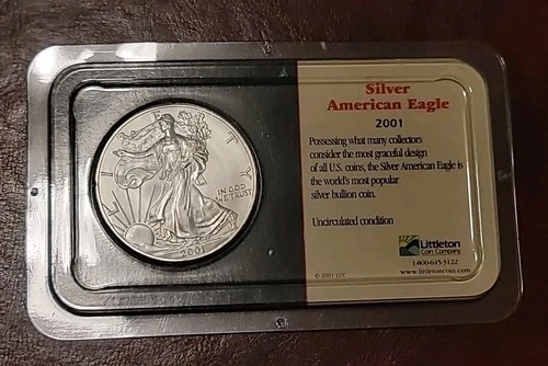2001 Silver American Eagle (Brilliant Uncirculated) Littleton
