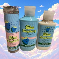 Bath  Body Works - Blue Raspberry Burst   Fragrance Mist, Body Wash  Lotion