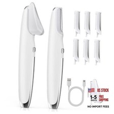 Facial Hair Removal for Women, 2-in-1 Dermaplane Razor for Women Face Peach