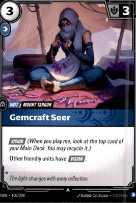 Riftbound OGN100 - Gemcraft Seer - Uncommon - Origins