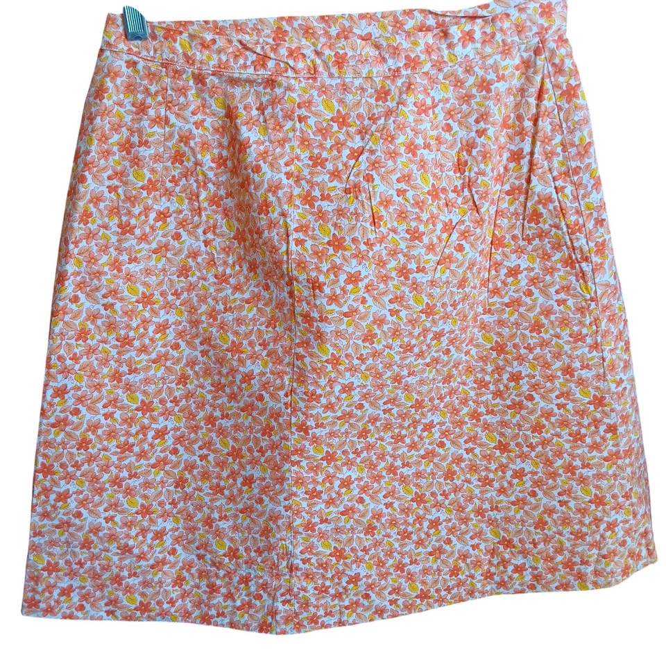 Falda 28" 1OF1 Hecha a Mano Vintage Floral Línea A Plisados y Cremallera Lateral Años 60 Abuela Foto 3 de 4