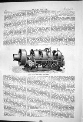 #ad Antique Print Engineering 1882 Clarke Chapman Gurney Steam Winch Machinery 19th GBP 23.00