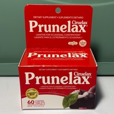 Prunelax Ciruelax Natural Laxative Dietary Supplement Coated Tablets 60 Count