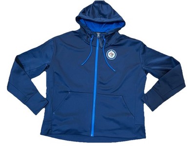 Winnipeg Jets Fanatics Authentic Pro  Mens Size Mens XL Blue Hoodie
