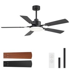 Ceiling Fan Lights, 52" Ceiling Fans with Lights and Remote, Farmhouse Ceilin...