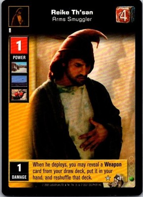 Star Wars Young Jedi CCG Boonta Eve Podrace Reike Th'san Arms Smuggler # 42