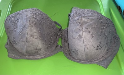 Smart & Sexy Womens Iconic Lace Push Up Bra Purple Size 40C