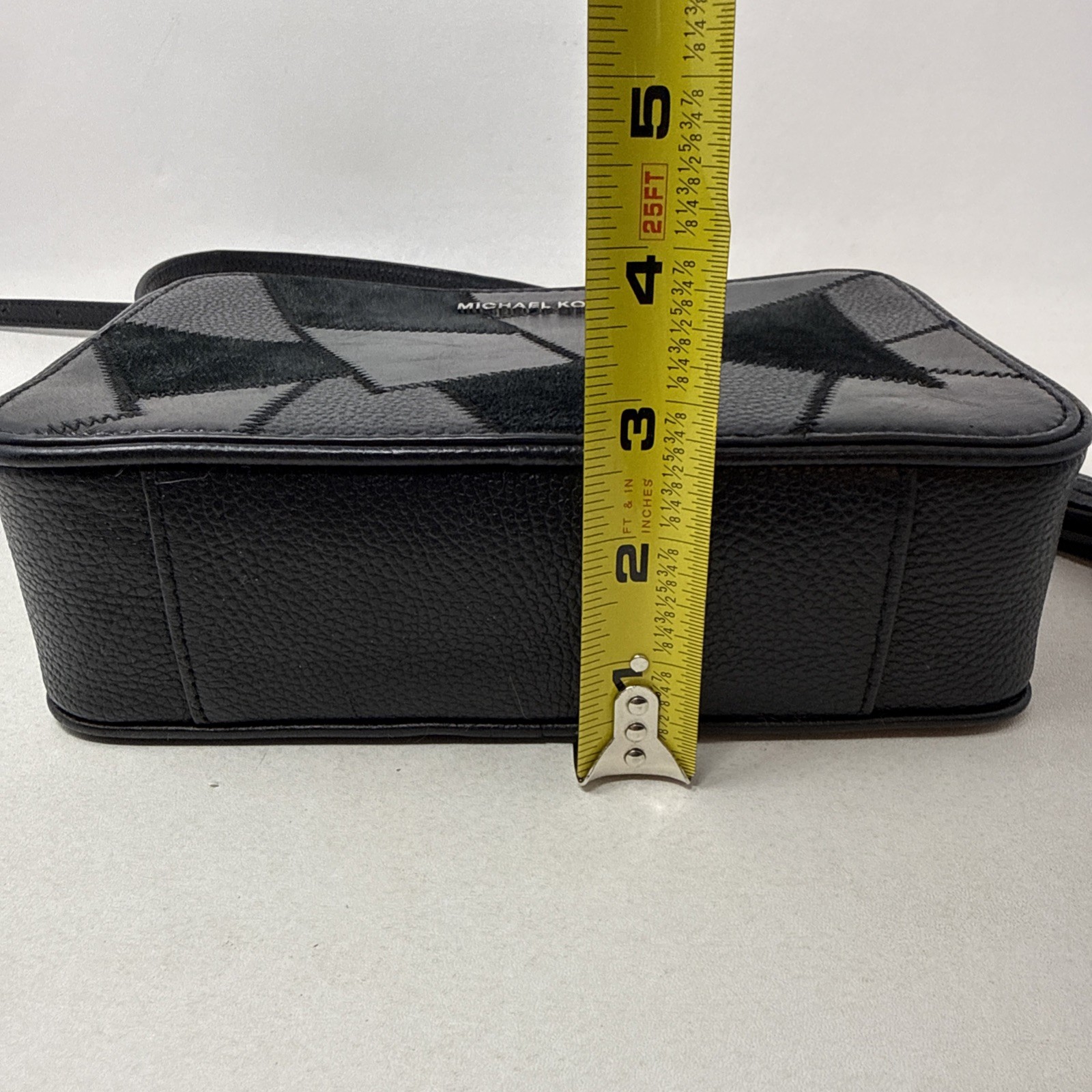 Michael Kors Black Leather Patchwork Crossbody Ba… - image 15