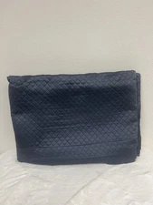 Sferra BARI 743 Full/Queen Blanket Cover Indigo 100% Egyptian Cotton