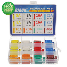 Torpedo Fuses Set 120Pcs 5A 8A 10A 16A 20A 25A 30A 40A Automotive Fuse Box