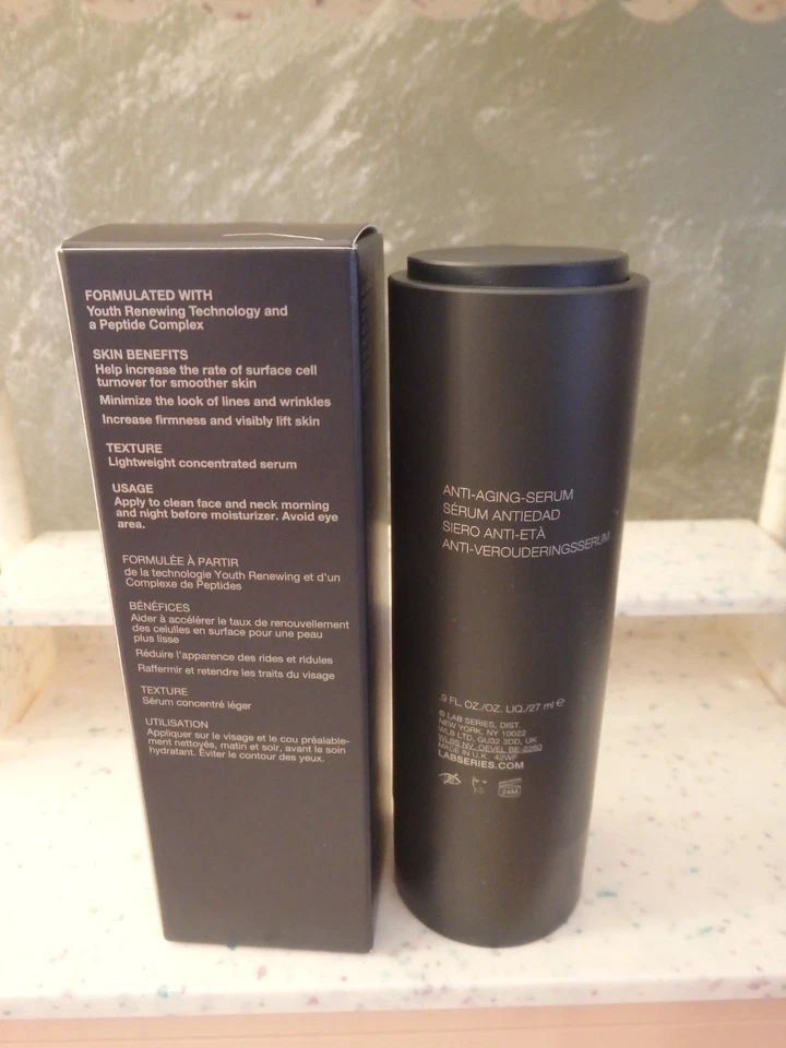 LAB SERIES For Men Anti-Age Max LS Serum Youth Renewing +Lifting ~ 0.9oz SEALED - Image 4 of 4
