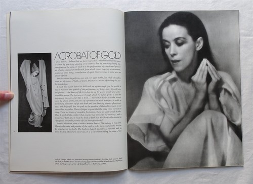 The Martha Graham Dance Company Souvenir Programmbuch, zeitgenössische Kunst, 1970er - Bild 3 von 9