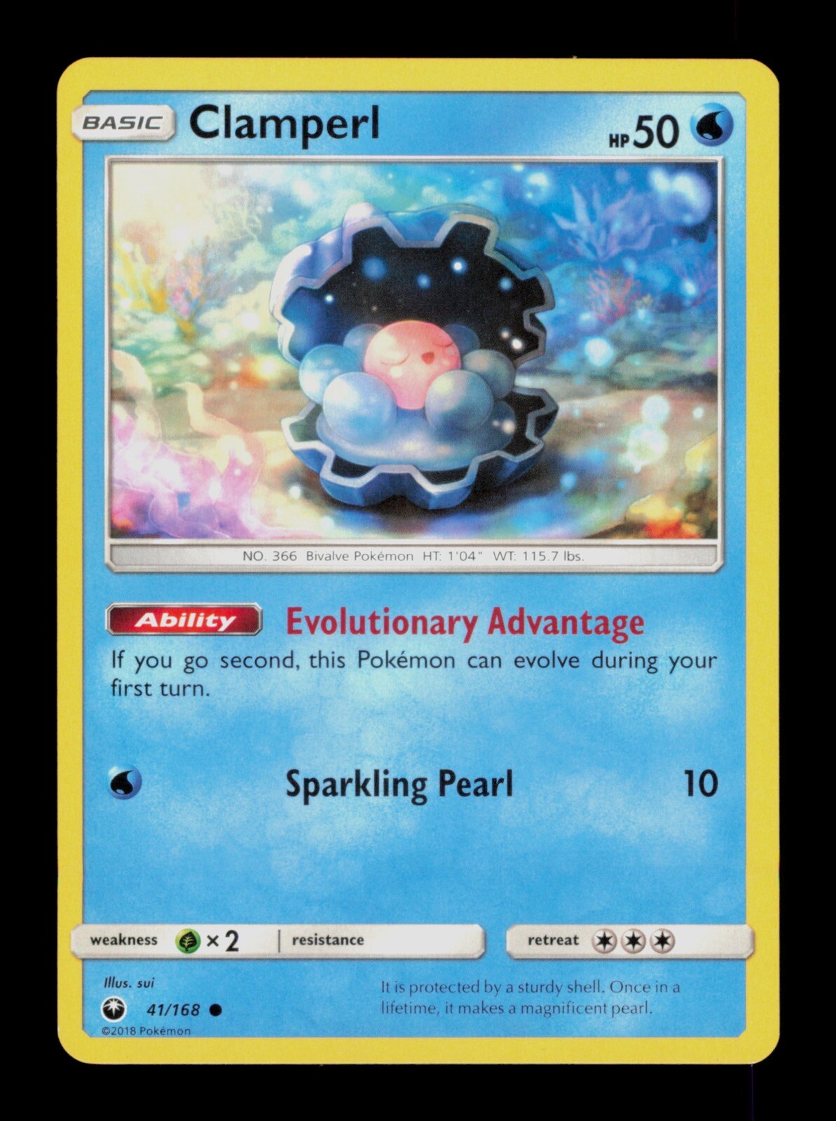 Clamperl 41/168 Pokemon Celestral Storm Trading Card TCG