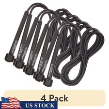 4 Pack Speed Jump Rope Lightweight Handles Agility Workout Fitness Cardio New