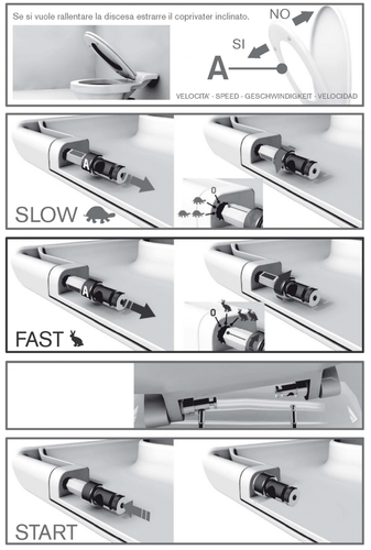 WC Sitz passend Geberit Romantik Design WC-Sitz Absenkautomatik abnehmbar - Bild 11 von 12