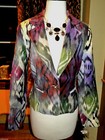 NEW Boston Proper IKAT Velvet Blazer Jacket Boho Artsy Chic Retro Coat 4 $189 — photo 8