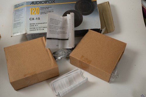 Audiovox Car Stereo Speakers (T6R) Never Used NOS CX-15 150 Watt 6" Coaxial - Picture 7 of 8