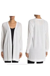 eileen fisher white cardigan