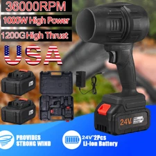 Leaf Blower Cordless for Lawn Care Handheld 24V Electric Blowers with 2 Battery