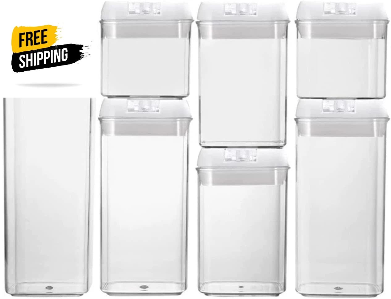 Airtight Food Storage Containers with Leakproof Lids BPA Free Kitchen Pantry Org