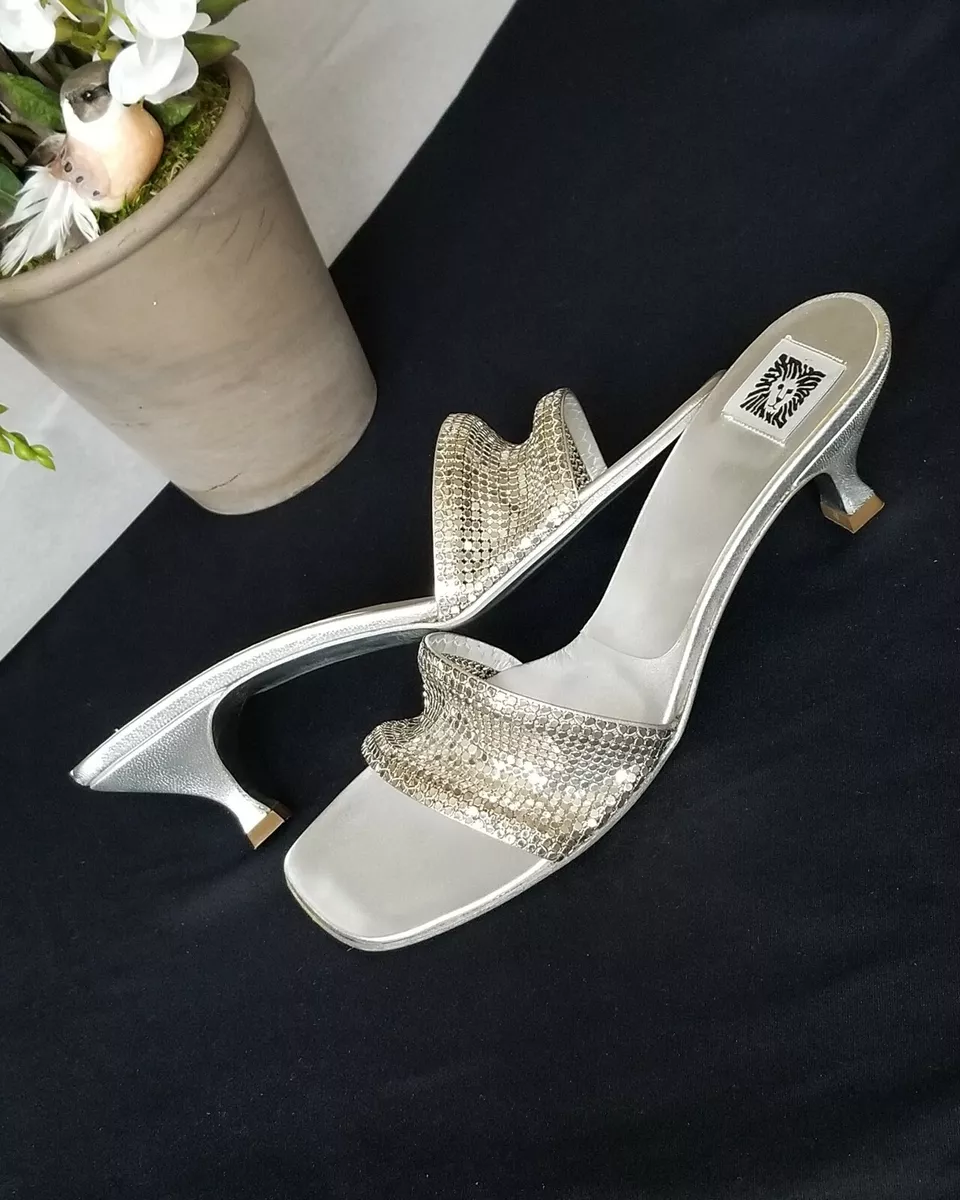 Anne klein silver best sale sandals
