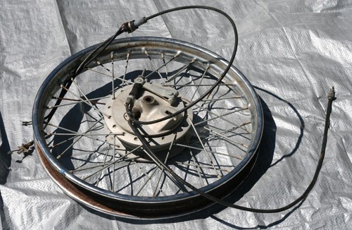 1967 Kawasaki C2SS C2 TR Roadrunner OEM FRONT RIM HUB 