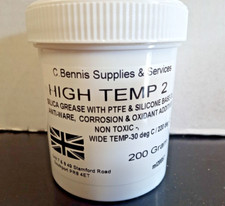 200 gram PTFE SILICONE GREASE  Plastic safe low friction High Temp translucent