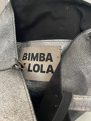 BIMBA Y LOLA Distressed Silver Leather Tote