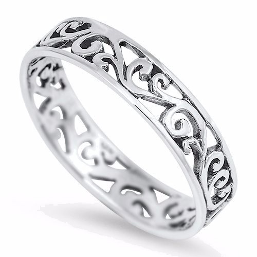 Sterling Silver 925 Heart Ring - USA Seller, Solitaire Style With Accents, Perfect Gift