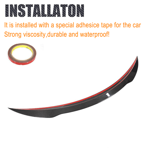 Alerón de carbono para Mercedes A205 C200 C300 C43 C63 alerón trasero alerón labio - Imagen 9 de 11