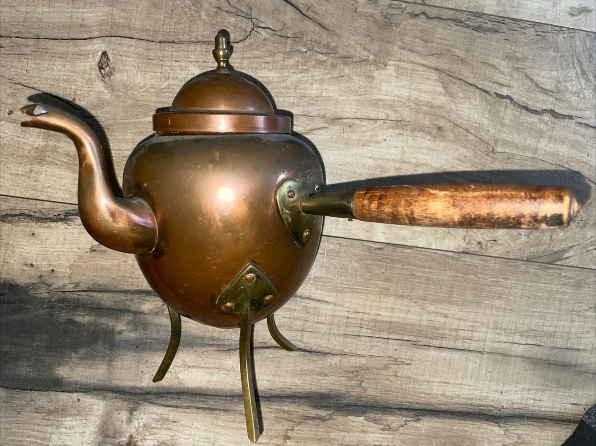 Grillby Metallfabrik? Swedish Tea Set Antique Copper/Brass