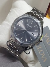 Bulova Men's Classic Calendar Quartz Gray Stainless Steel Watch 41 MM 98B288