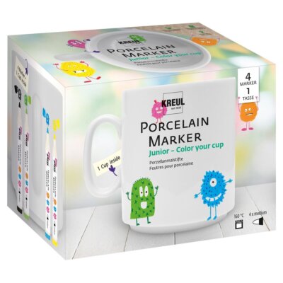 KREUL Porcelain Marker medium Junior Set Color your cup