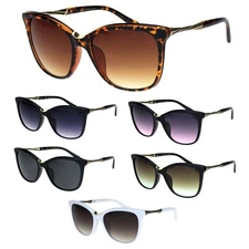 Womens Large Cat Eye Designer Plastic Fashion Luxury Sunglasses